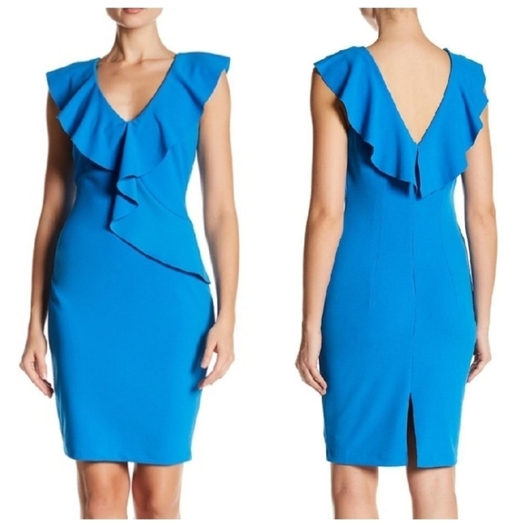 Alexia Admor Dresses & Skirts - Nwt Alexia Admor L LARGE Marlena Ruffle Sheath Dress